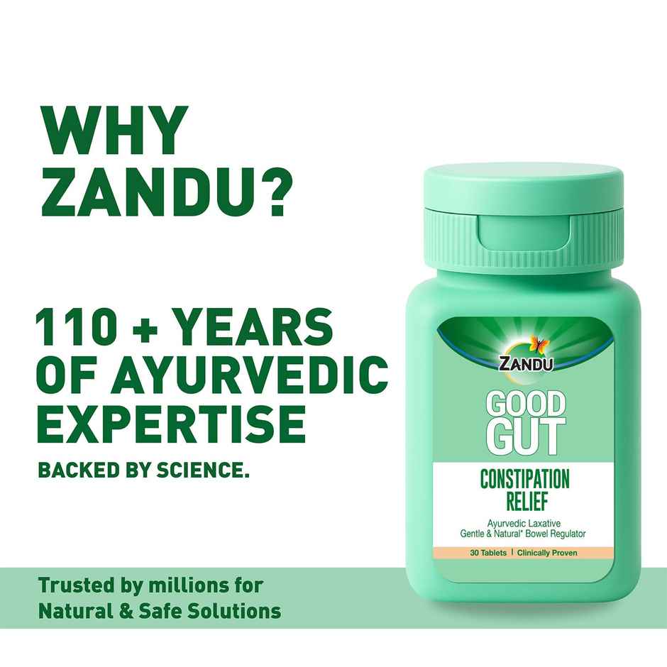 Zandu Good Gut Constipation Relief | Clinically Proven Results | Natural Bowel Regulator