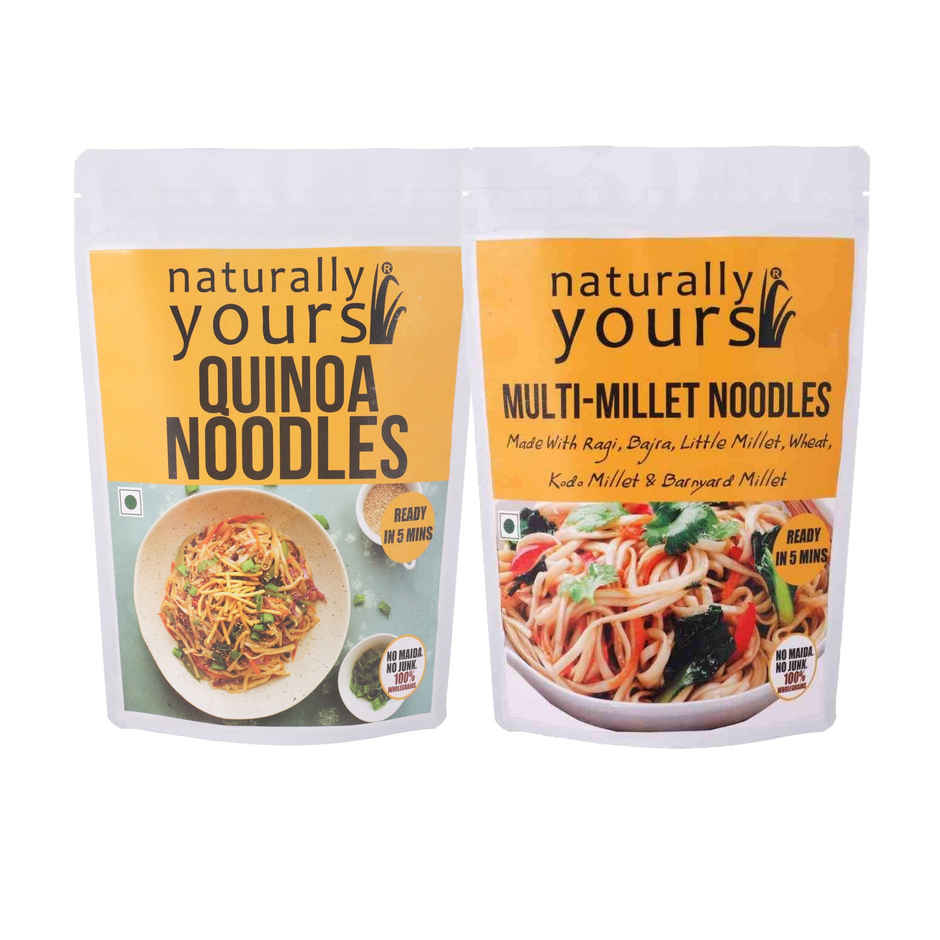 Naturally Yours Multi-Millet Noodles (180g) & Naturally Yours Quinoa Noodles (180g) Combo