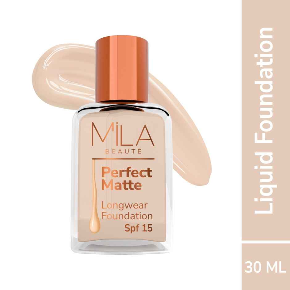 Mila Beaute Perfect Matte Foundation Lightweight & SPF15 - Skin