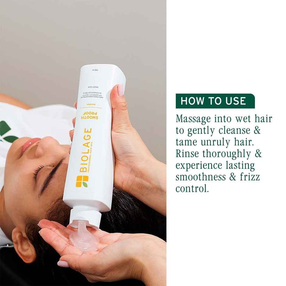 Biolage Smoothproof Anti-Frizz Shampoo with Camellia oil and Glycerin for 72HR Frizz Control