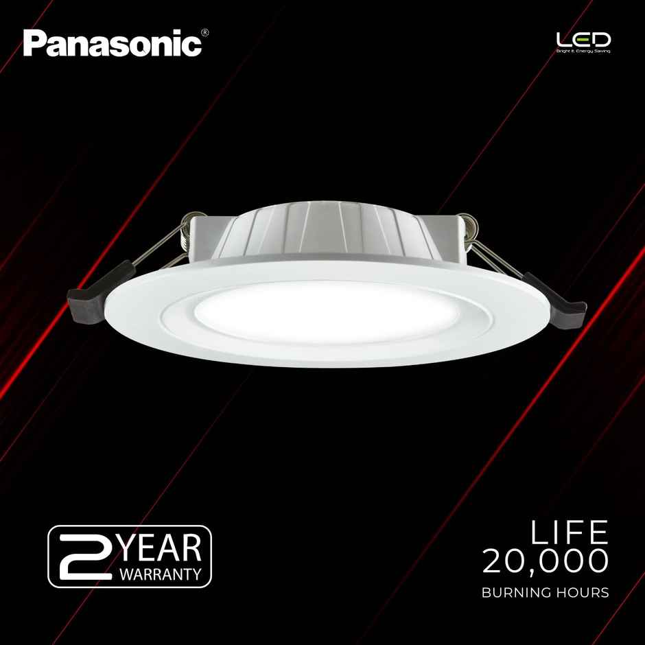 Panasonic 9W Slim Concealed Downlight,Warm White - 3000K
