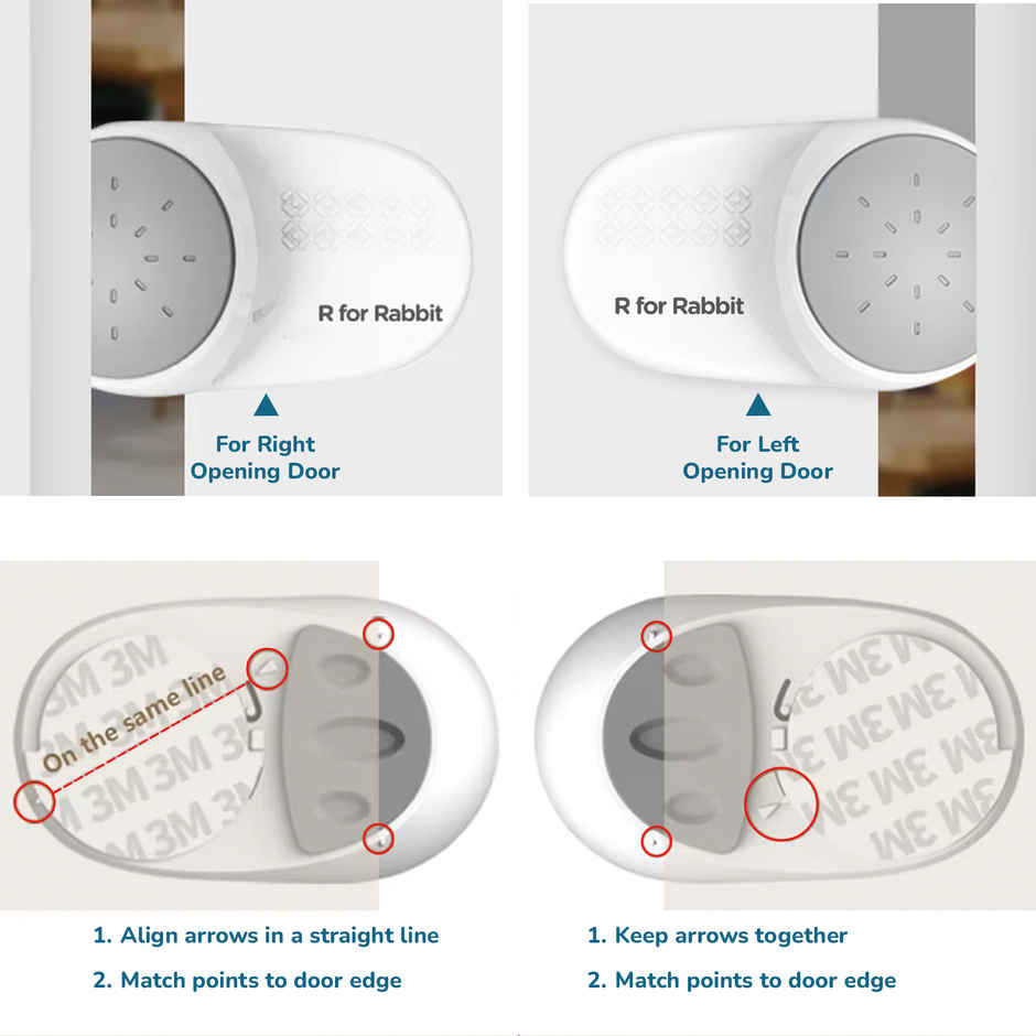 R for Rabbit Protector Plus Door Stopper Safety White SYPPDSW2 Feeding Nursing and Nursery