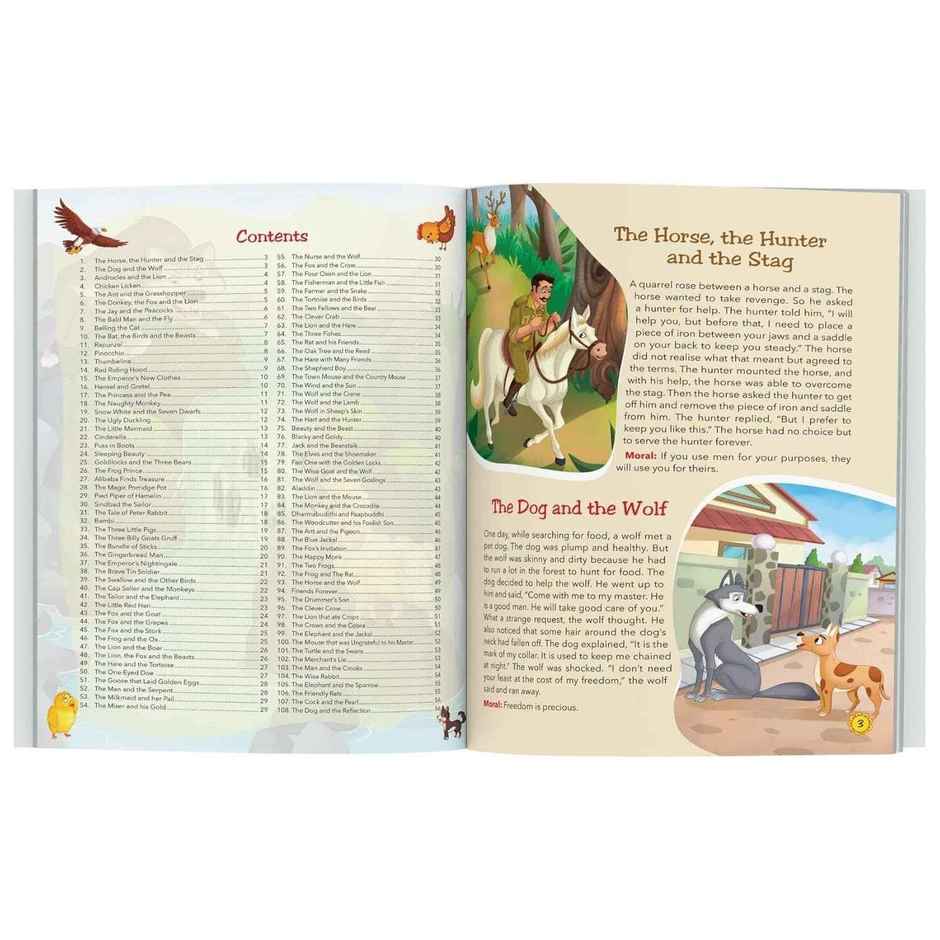 108 Moral Stories (Illustrated) - Story Book for Kids