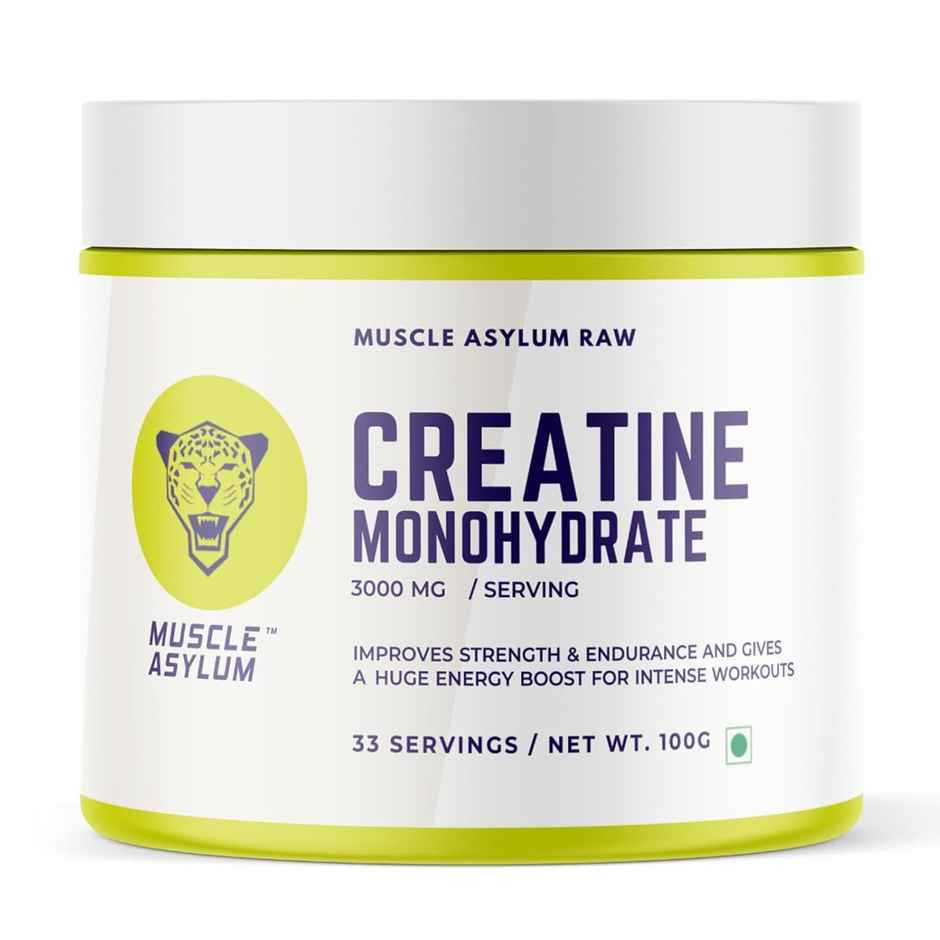 Muscle Asylum Micronized Creatine Monohydrate Powder 33 Serving Creatin - Unflavoured