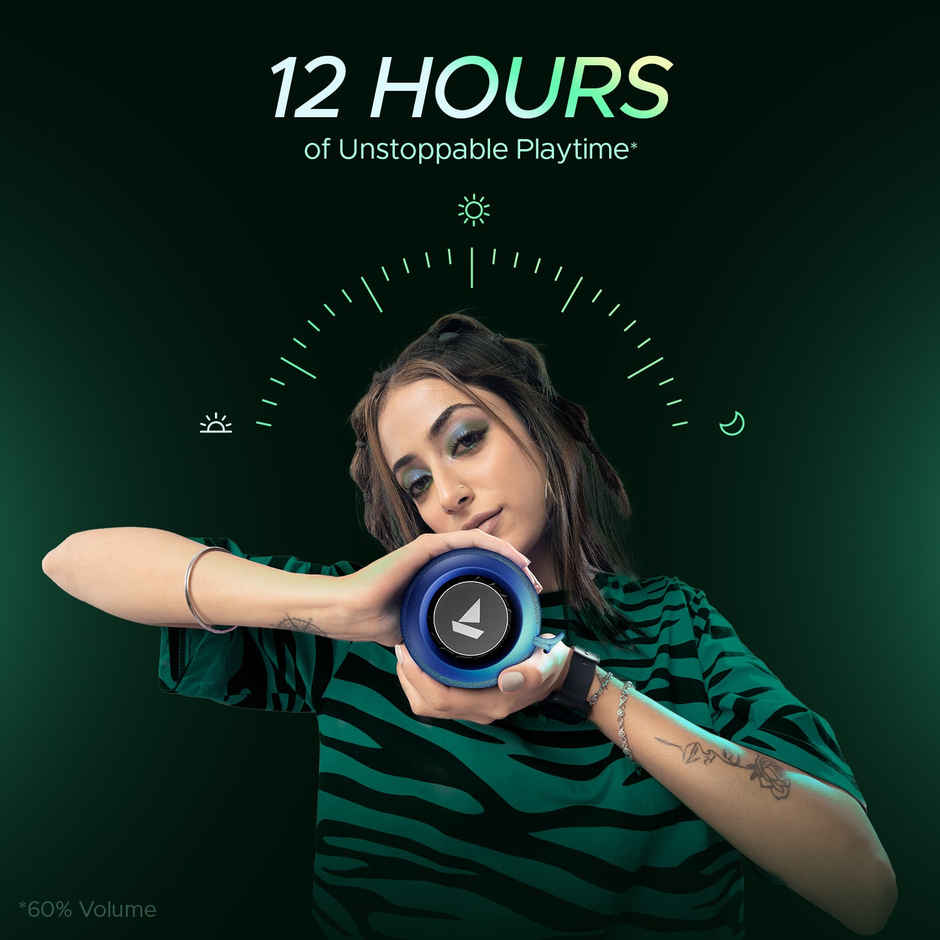 boAt Stone 358 Pro w/ 14W Signature Sound,Type-C Interface Bluetooth Speaker(Vibing Blue)