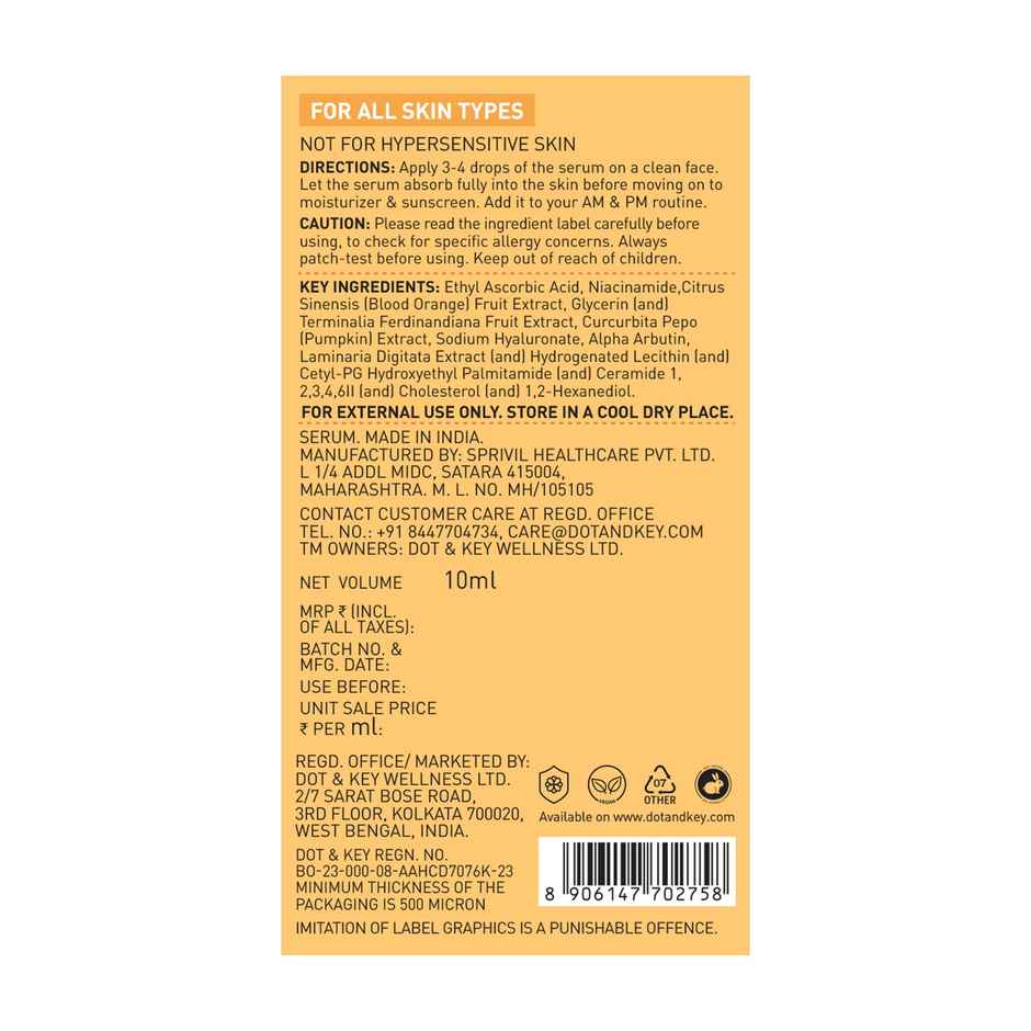 Dot & Key 10% Vitamin C+E, 5% Niacinamide Face Serum