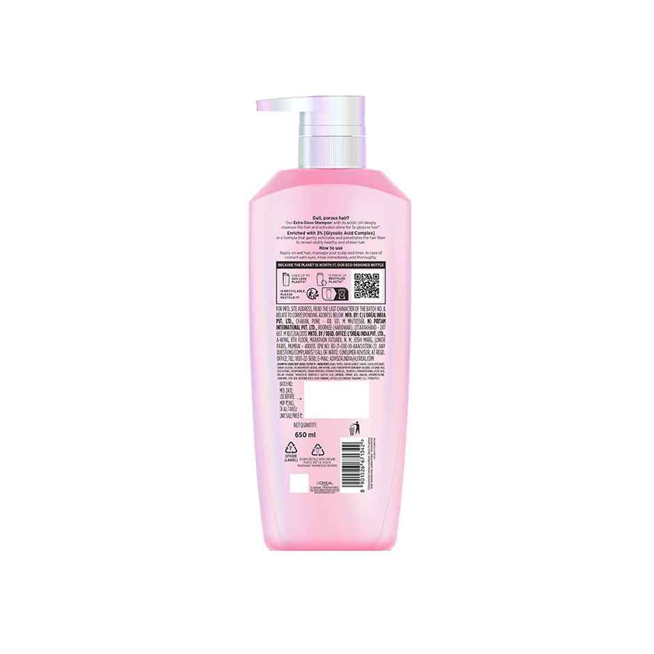L'Oreal Paris Glycolic Gloss Shampoo | Glycolic Acid for dull hair