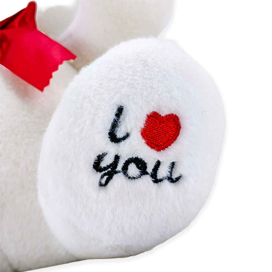 Cadbury Bournville Rich Cocoa Dark Chocolate Bar(80gms) & Dimpy Stuff_Bear With Ilu In Paws 22Cm(1pc) Combo