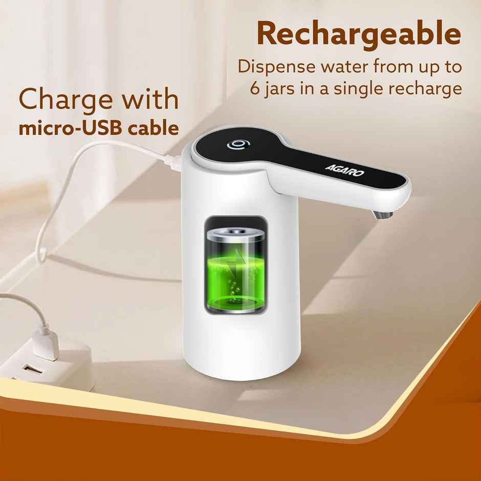 Agaro Electric Water Dispenser Pump, Automatic Water Dispenser Water Pump For 20 Litre Bottle Can