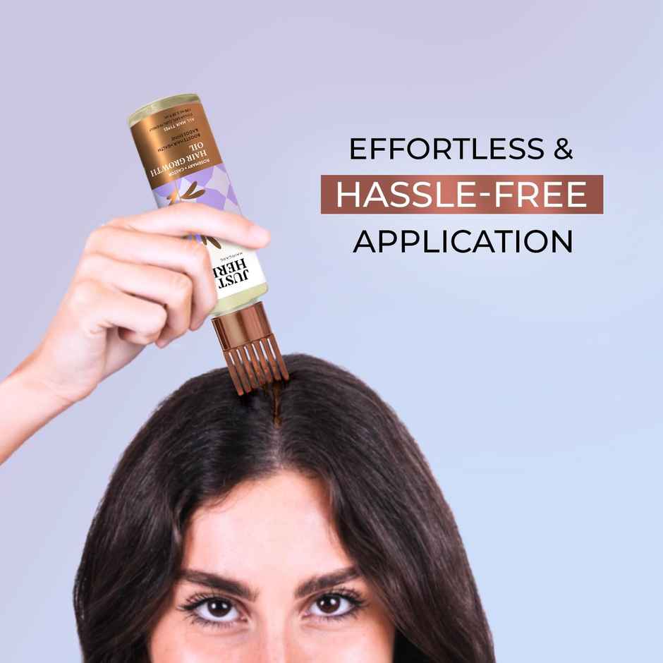 Just Herbs Hair Growth Oil With Rosemary And Castor For Men And Women