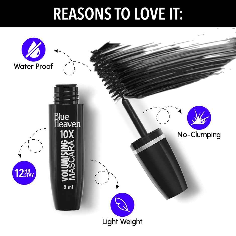 Blue Heaven Mesmerising Eye Kit Combo | Kajal, Mascara, Eyeliner & Brow Definer