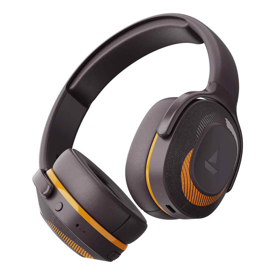 boAt Rockerz 425 Bluetooth Wireless On Ear Headphones Signature Sound, ENx Tech(Calm Orange)