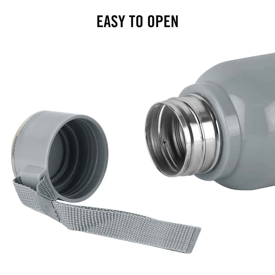 Cello Stainless Steel Puro Steel X Benz 900 Bottle | Grey | 650 ml