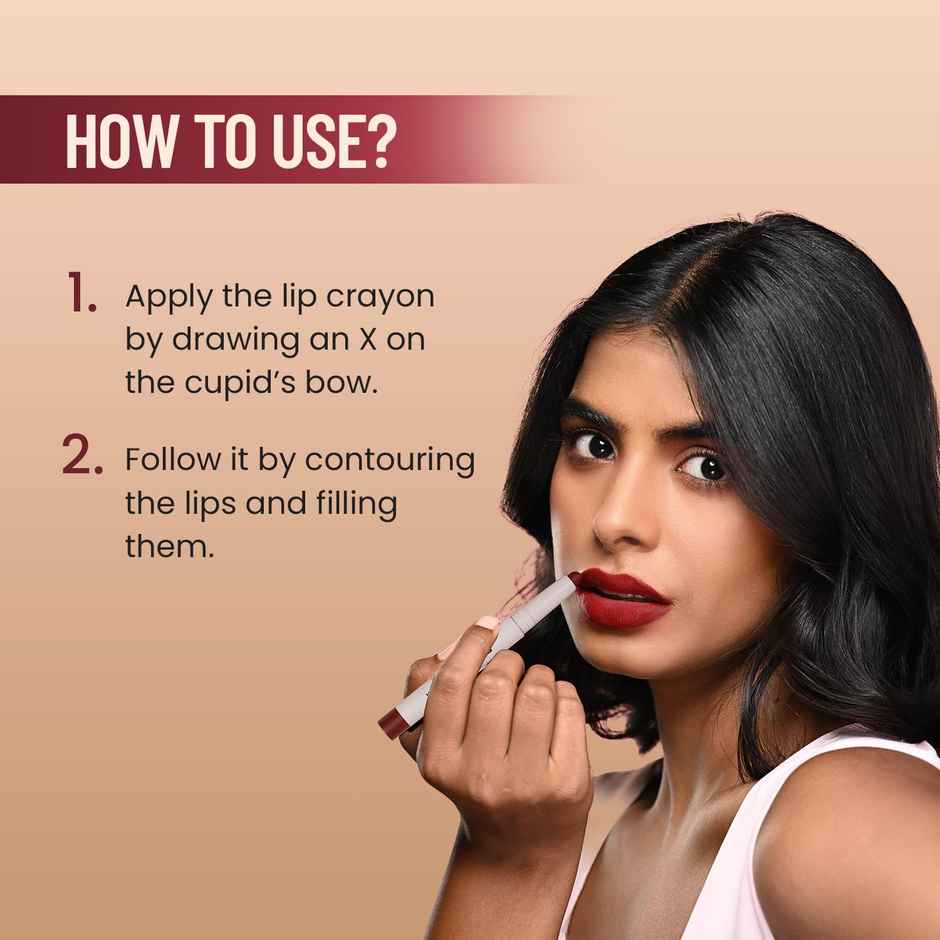 Swiss Beauty Non Transfer Matte Cat Lip Crayon - Wild Rose