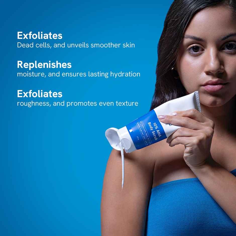 Be Bodywise 10% Aha Body Scrub - Reduces Strawberry Skin, Exfoliates