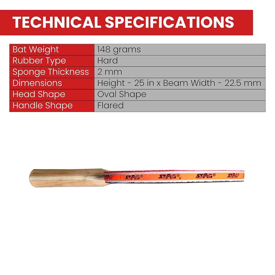 Stag 1 Star Table Tennis Racket - PO1