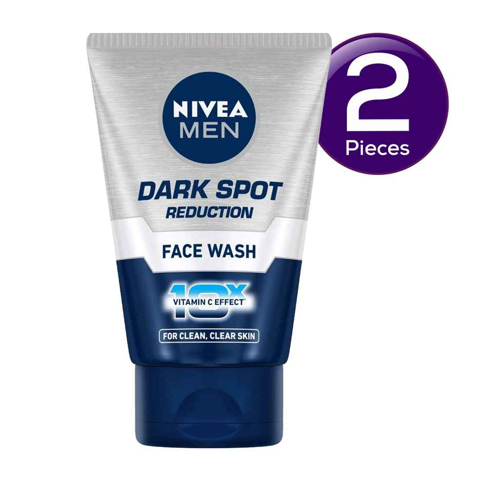 NIVEA MEN Dark Spot Reduction Face Wash | Gluta & AHA Cleanser | Helps Reduce the Appearance of Tan | Combo