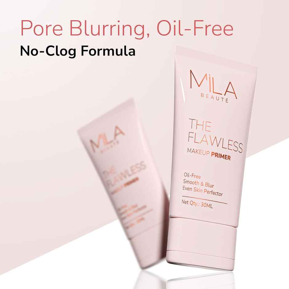 Mila Beaute Makeup Primer Smooth & Blurs Pores Oil-Free Mattifying Finish