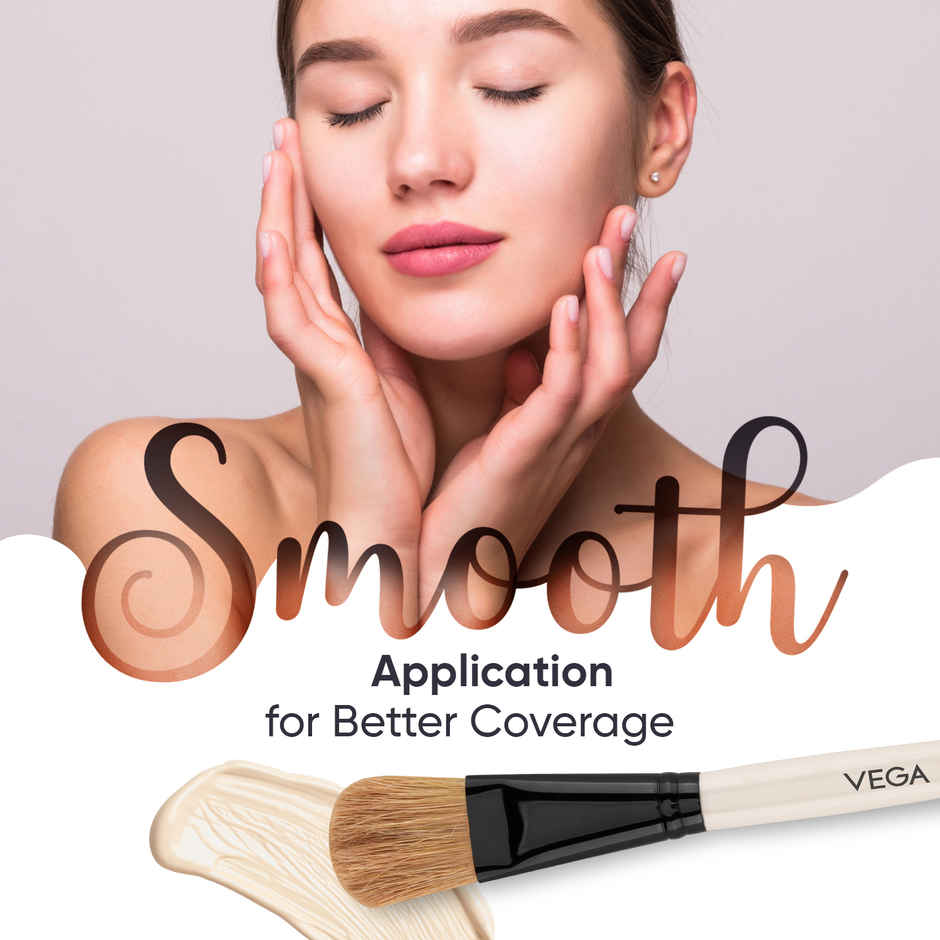 VEGA Face Pack Brush - White, 1 Piece, (HV-27)