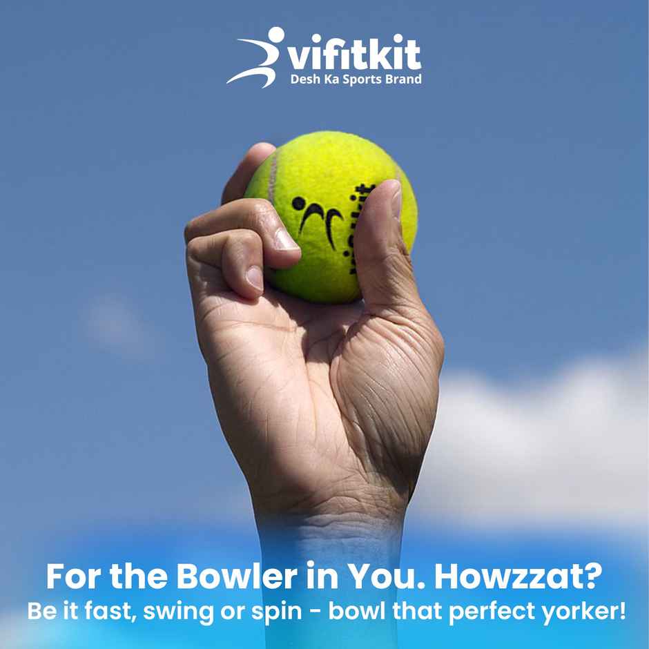 VFK by Xtrim Cricket Tennis Ball (Pack of 3)