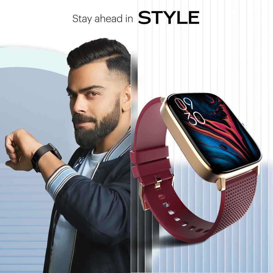 Noise Colorfit Thrive Smartwatch - Deep Wine