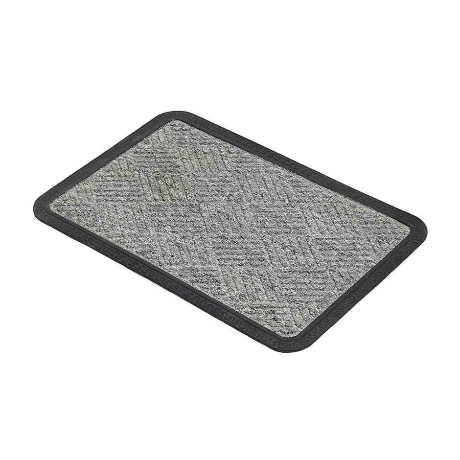 Status PP Rubber Border Mat | 38 cm x 58 cm | Grey