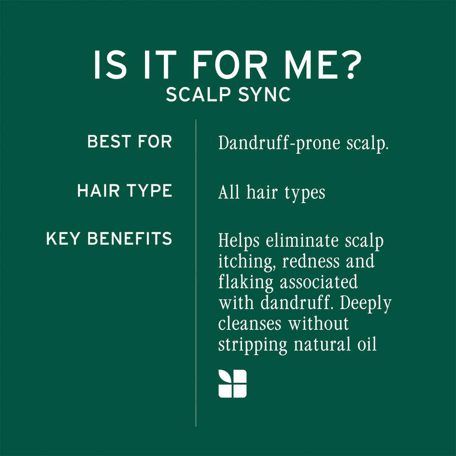 Biolage Scalp Sync Anti-Dandruff Shampoo with Piroctone Olamine, Balances scalp upto 72 Hrs