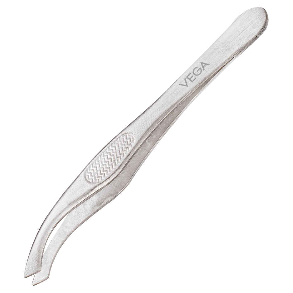 VEGA Tweezer - Slant Tip | Silver | (Tw-03)