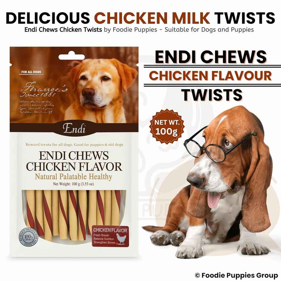 Foodie Puppies Dog Treat Chew Twists Stick