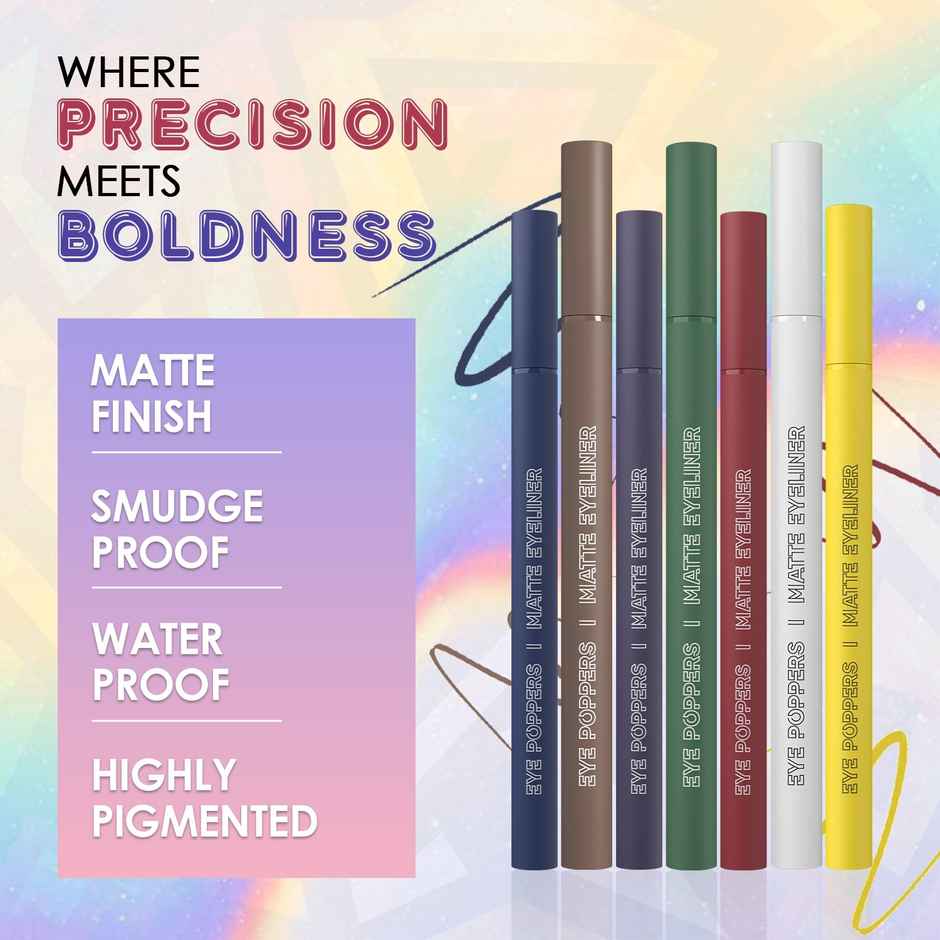 Glam21 Eye Poppers Matte Eyeliner - Brownie