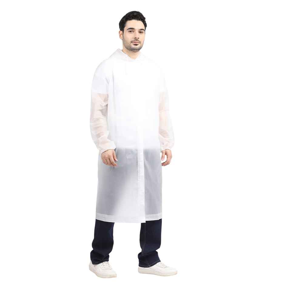 Citizen EVA Raincoat Poncho - White-CP04