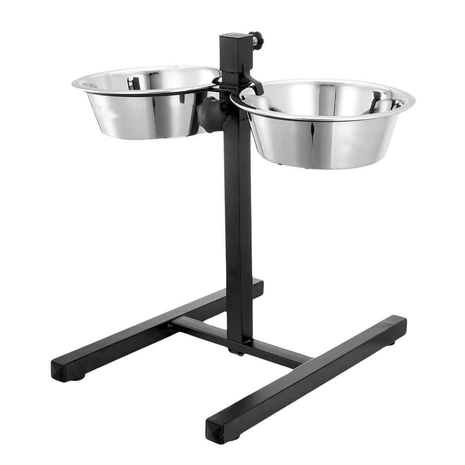 Pets Empire Adjustable Double Diner For Food & Water ( 2 X 4000Ml )