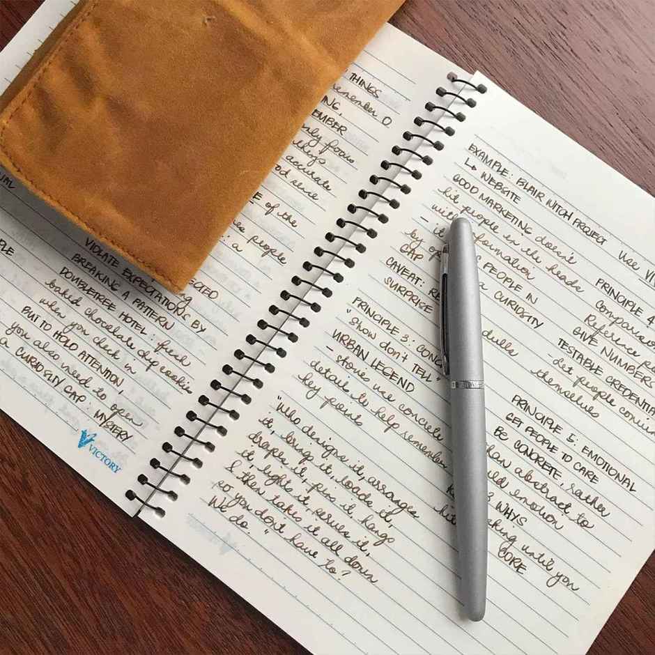 Sheaffer Fountain Pen | Medium Nib | Chrome Plated Trims | Strobe Silver