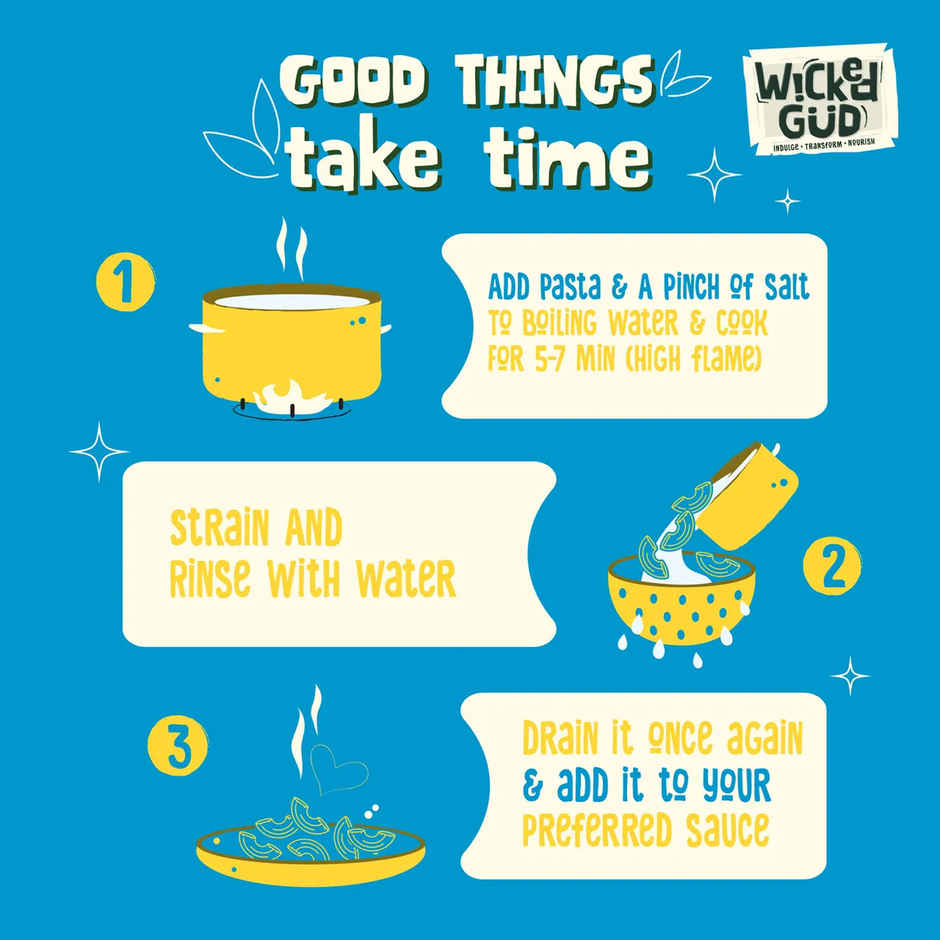 Wickedgud Macaroni Pasta Made With Durum Wheat