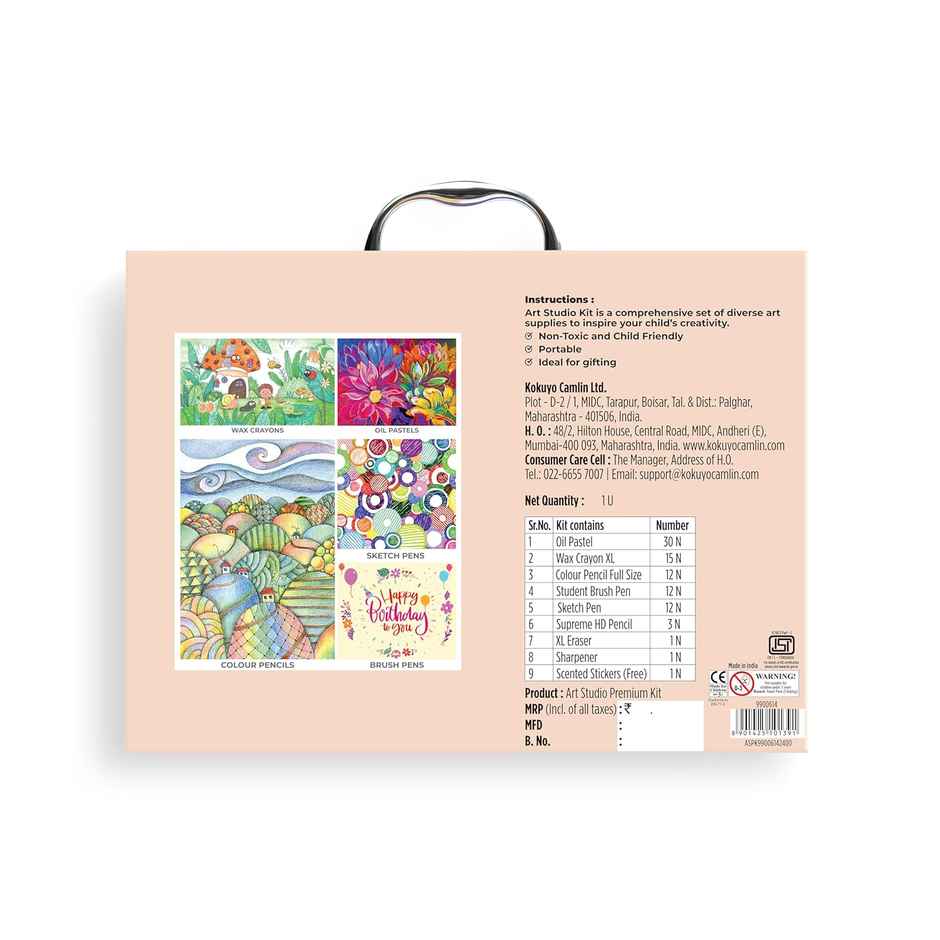 Camel Art Studio Set In A Reusable Briefcase Pack