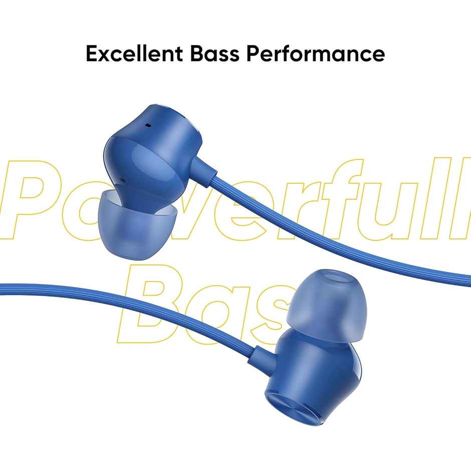 realme Buds 2 Neo Wired in Ear Earphones with Mic, 3.5mm Audio Jack - Blue