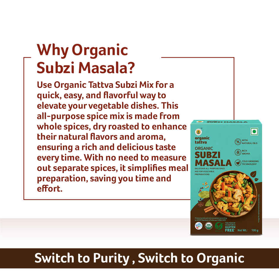 Organic Tattva Subzi Masala