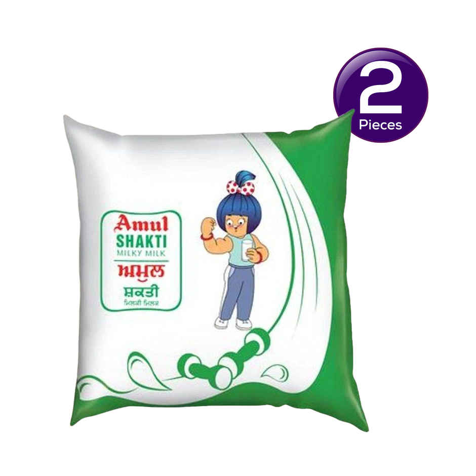 Amul Shakti Fresh Milk (Pouch) Combo