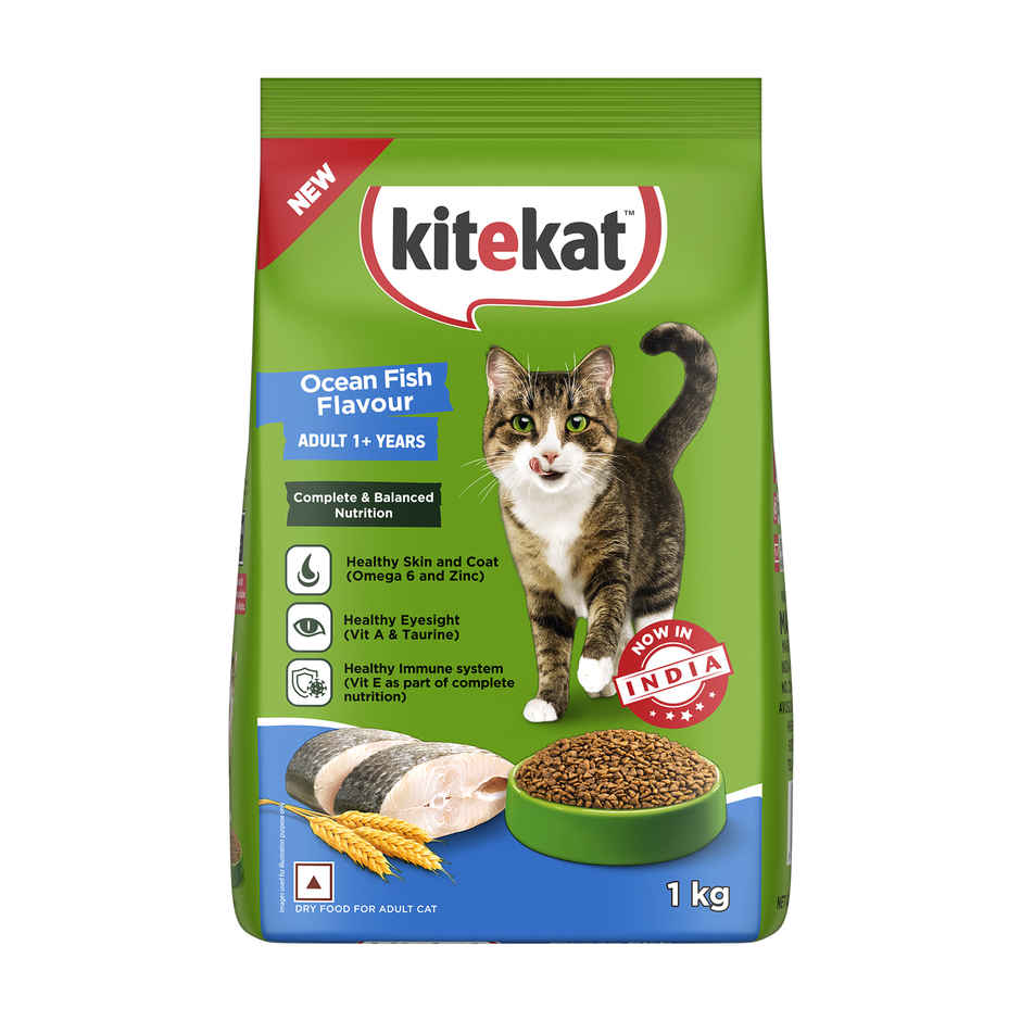 Kitekat Adult Dry Cat Food | Ocean Fish Flavour | 1+ Years