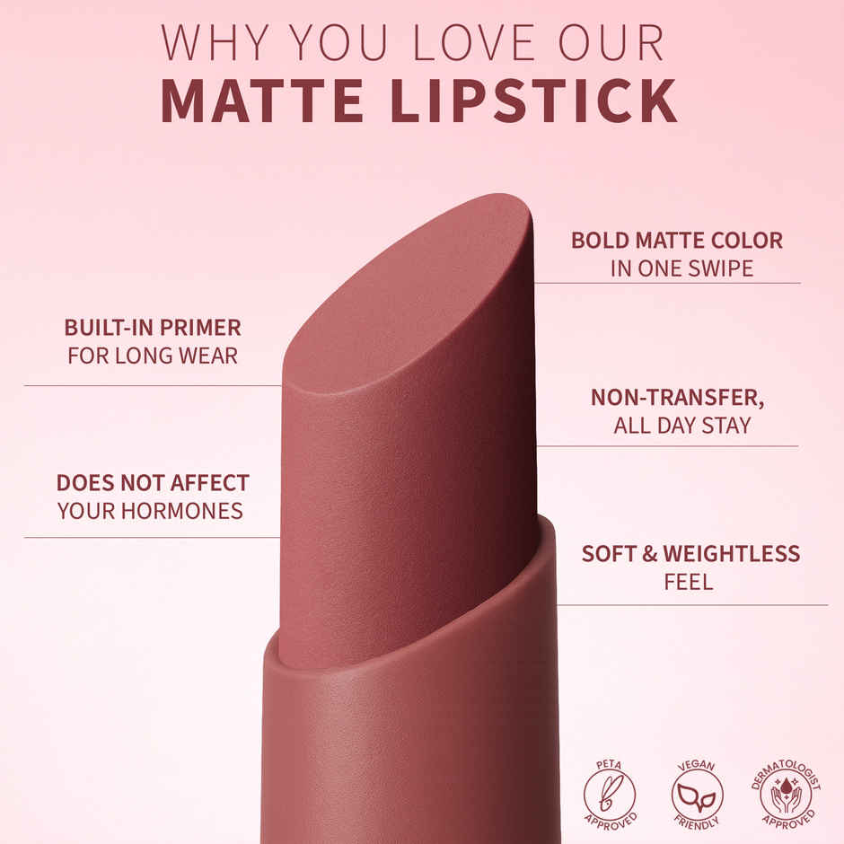 Teen.Teen Color Life Nontransfer Lipstick With Primer - Bollywood Nude