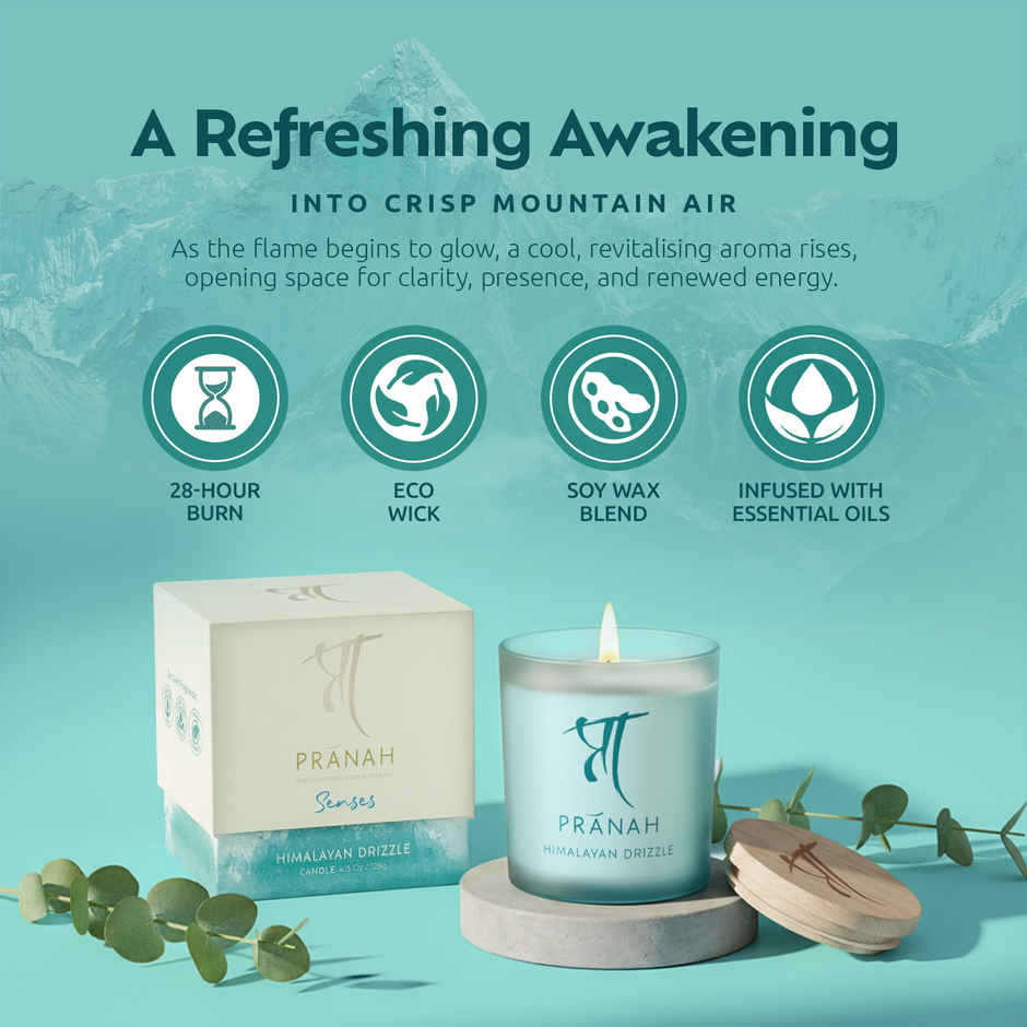Pranah Senses | Himalayan Drizzle | Scented Candle