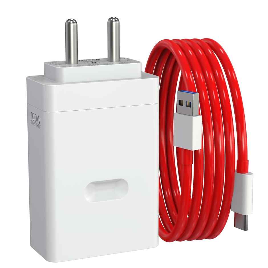 Sounce OnePlus SuperVOOC 100W Ultra Fast Charger & USB to C Dash Cable, White