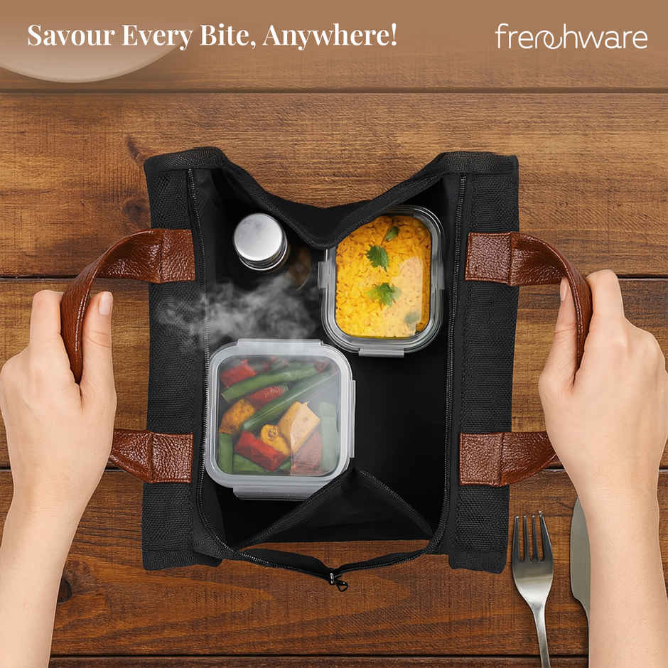 Frenchware Insulated Lunch Bag | Black