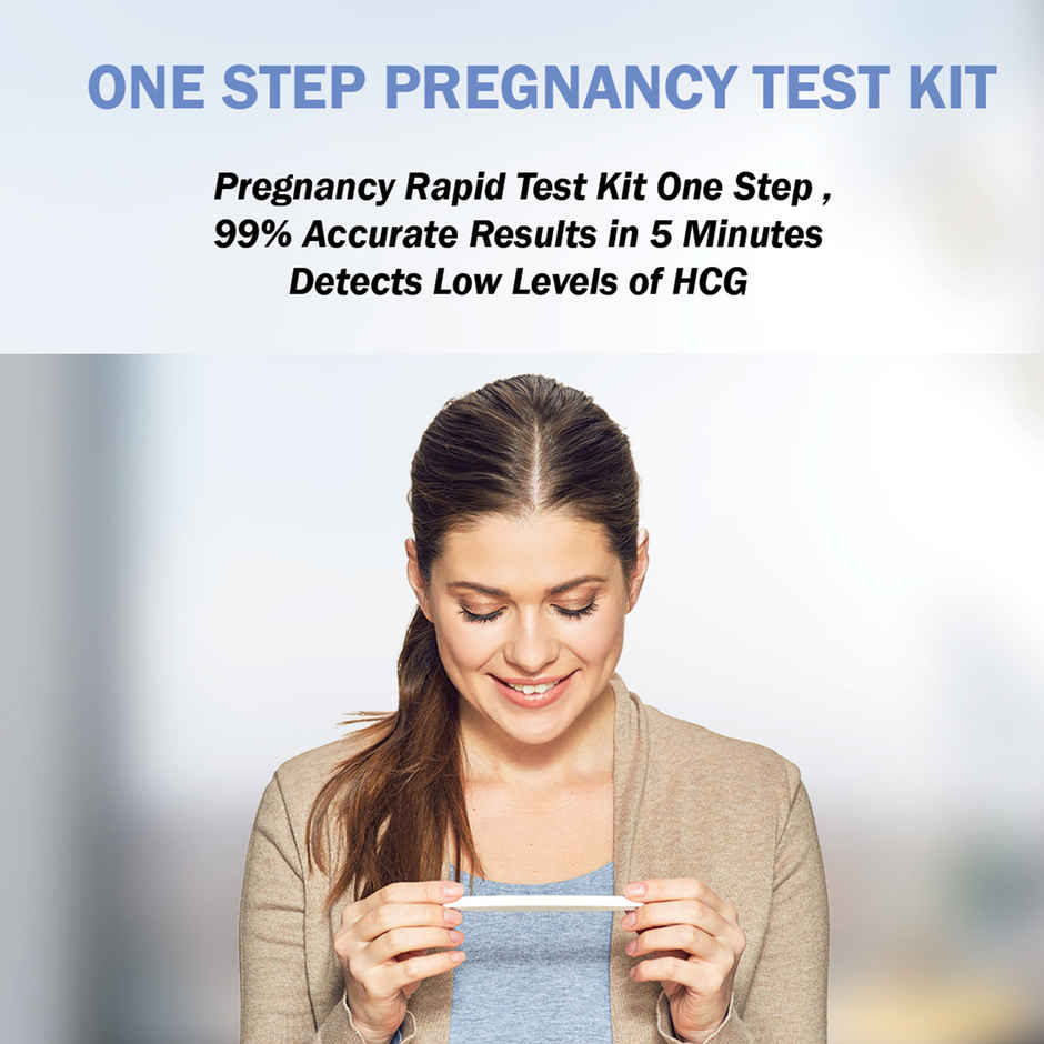 Stergic Pregnancy Rapid Test Kit One Step Urine Hcg Pregnancy Test Kit 99% Accuracy - Pack Of 3