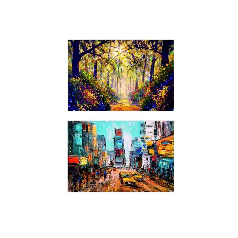 Paper Plane Design Travel Theme Wall Posters | Set of 10 | (12 Inch x 18 Inch) D6