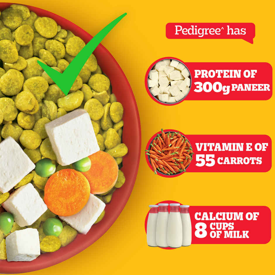 Pedigree Adult & Puppy Dry Dog Food | 100% Vegetarian