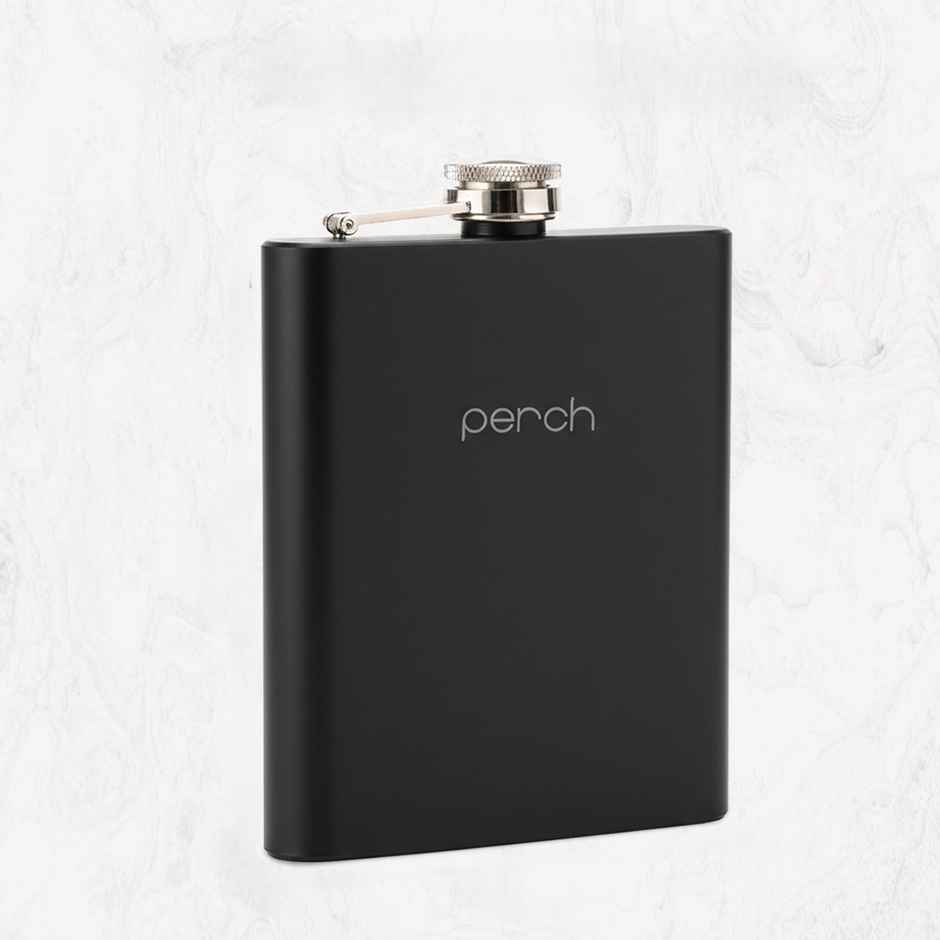 Perch Stainless Steel Hip Flask | Leak Proof Pocket Bottle | 180 ml