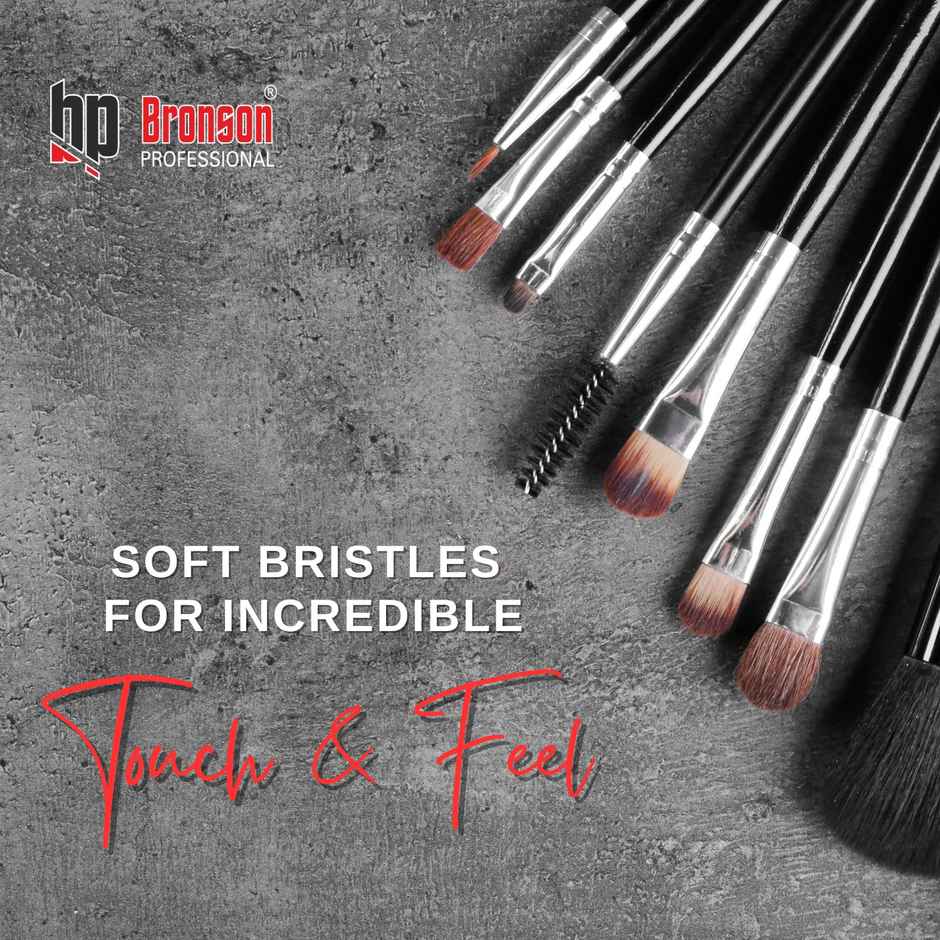 Bronson Professional Premium Makeup Brush Set Soft Bristles for Face Eyes and Lips