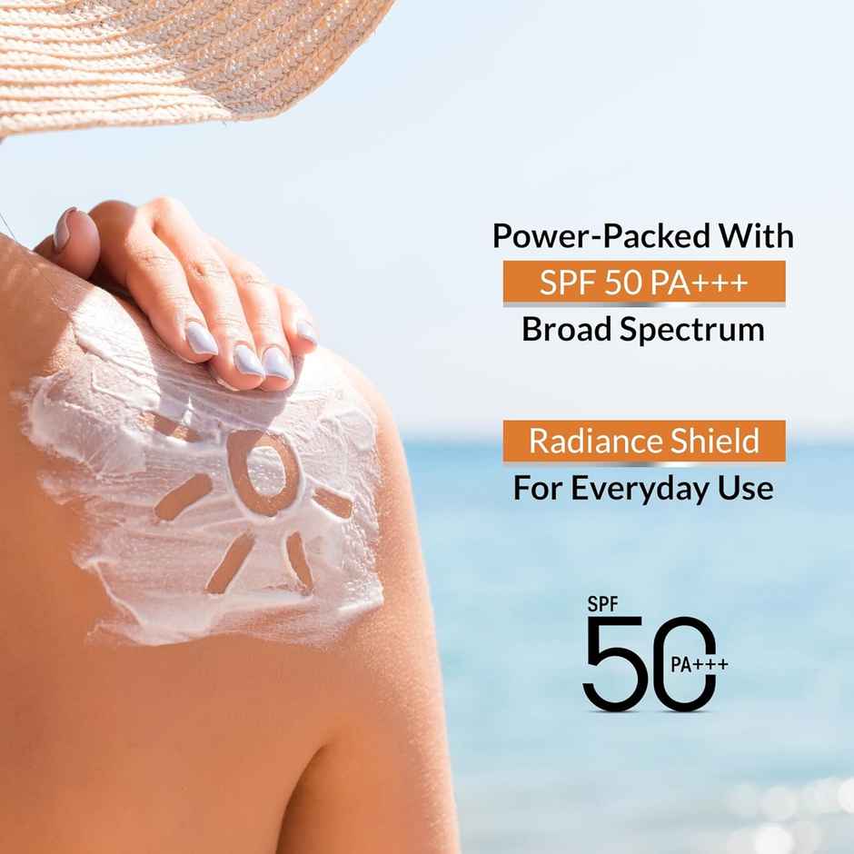 OG BEAUTY Science SPF 50 PA+++ Sunscreen With Vitamin C & Liquorice Extract - Broad Spectrum