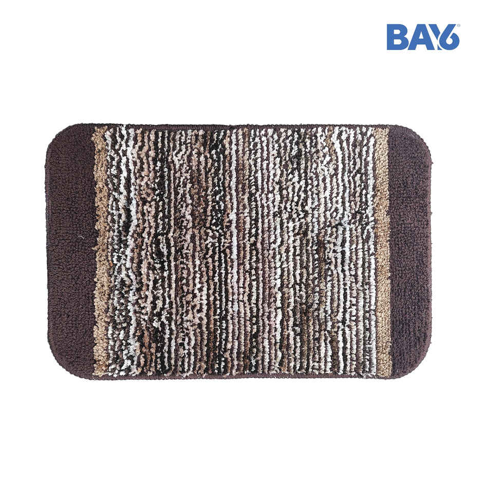 BAY6 Timmy Microfiber Antiskid Bath Mat Set | 38 x 58 cm - Brown